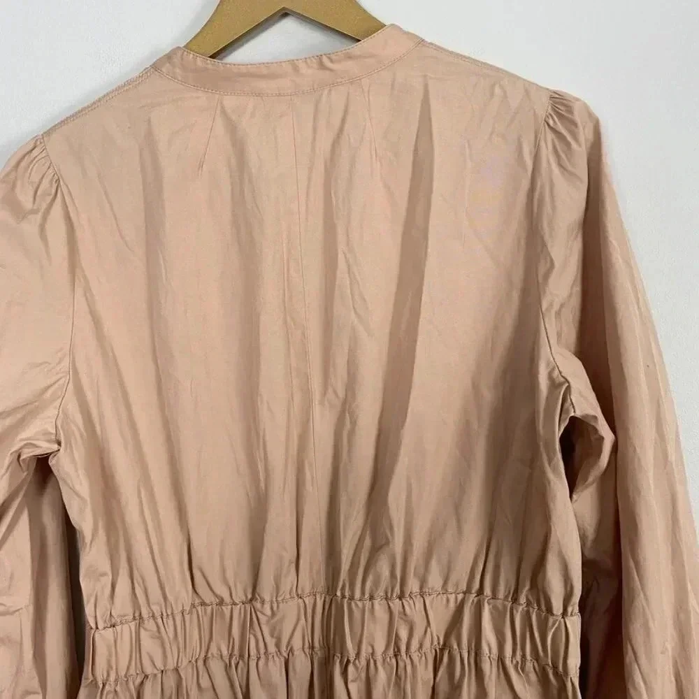 J. Crew Cinched Waist Poplin Dress